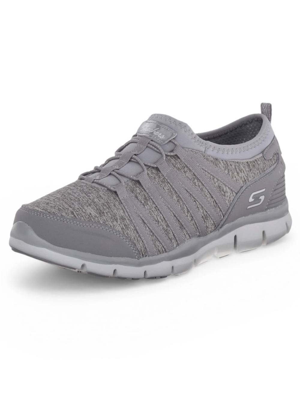Skechers Gray Air Cooled Memory Foam Pull On Sneakers